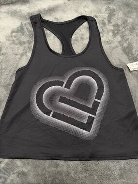 Aeropostale Black Racerback Performance Tank with 'Live Love Dream' Print